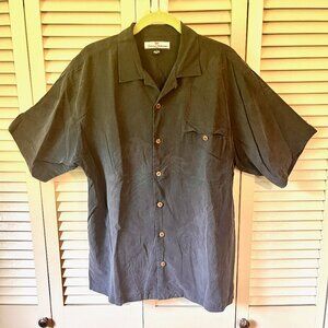 Tommy Bahama Dark Gray Casual Button Down Shirt